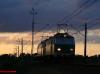 ET22-774 o zachodzie słońca..